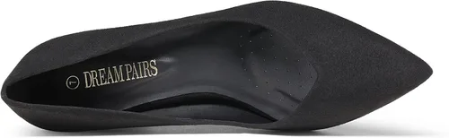 Vista 4 de DREAM PAIRS Zapatos de tacón alto y grueso para mujer, con puntera cerrada, puntera puntiaguda, para boda, fiesta, elegante, sin cordones