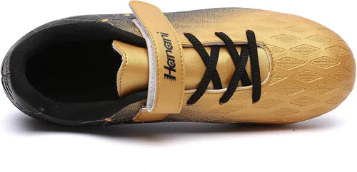 Vista 6 de Hanani Zapatos deportivos de fútbol para niños y niñas, FGAG FGAG, zapatos deportivos de entrenamiento para correr, para interiores y exteriores