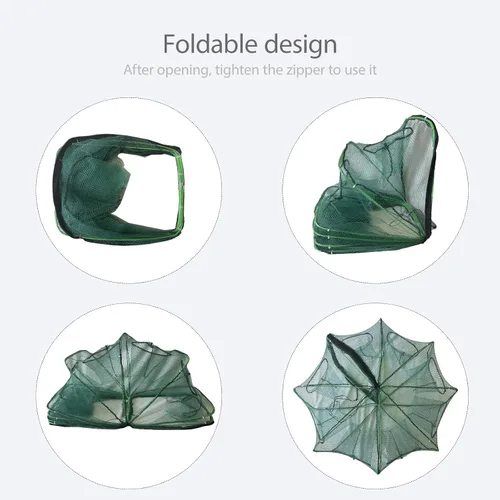 Vista 3 de Foldable Minnow Trap,Crab Trap,Fishing Net,Bait Cage for Crabs Minnow Lobster Shrimp Crawfish