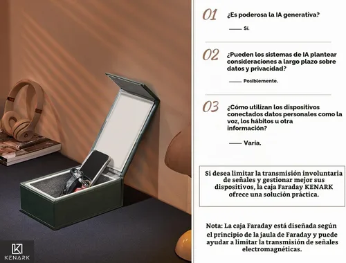 Vista 7 de KK7-DG Faraday - Caja protectora, blindaje de señal, llave antirrobo de coche y bloqueador RFID para vehículos, diseño compacto (verde aguamarina)