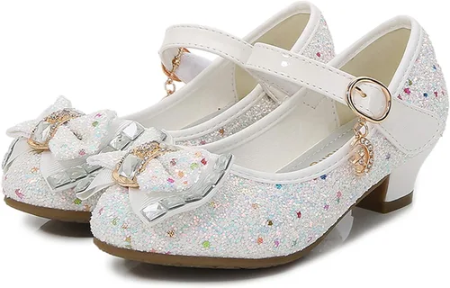 Vista 4 de Cadidi Dinos Zapatos de vestir para niñas, zapatos de fiesta de boda, zapatos de tacón Mary Jane Princesa (bebéniño pequeñoniño grande)