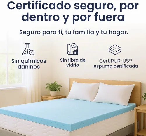 Vista 5 de Sure2Sleep Cool Gel Swirl - Cubre colchón de gel de 2 - 3 pulgadas