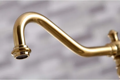 Vista 3 de Kingston Brass KS3277ALBS Grifo de cocina con rociador lateral, latón cepillado, 13.06 x 14.06 x 9.44 Cobrizo cepillado