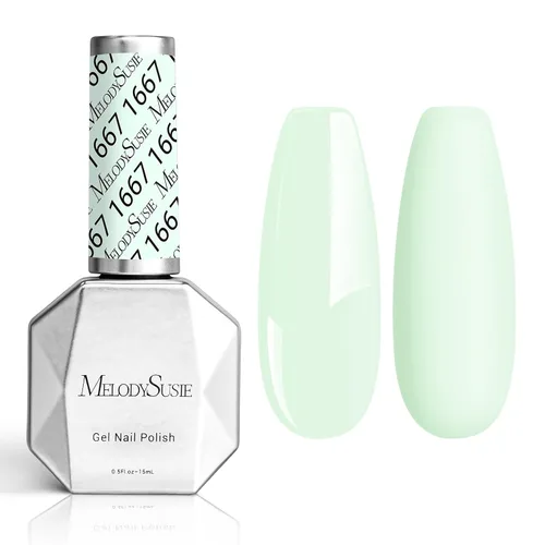 Vista 84 de MelodySusie - Esmalte de uñas en gel con brillo perla rosa brillante, 0.5 fl oz, efecto hilo, con acabado de concha rosa brillante, UV LED