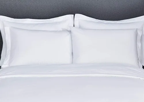 Vista 5 de Comfort Plus Juego de 2 fundas de almohada de microfibra 1800 de alta calidad, color blanco, tamaño Queen, color blanco