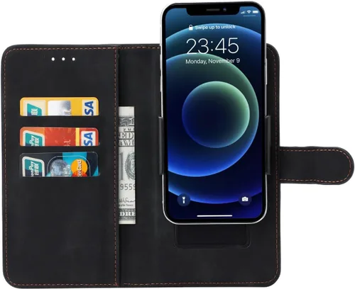 Vista 4 de Cover for AGM Note N2 + HD Film Protector - Black-FG