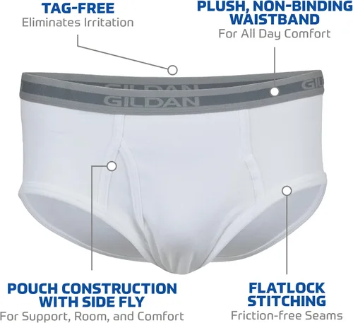 Vista 2 de Gildan Calzoncillos de ropa interior para hombre, paquete múltiple