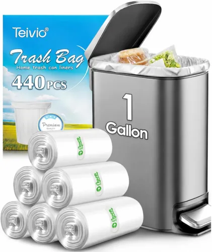 Vista 7 de Teivio Bolsas de basura grandes negras de 40 a 45 galones, 20