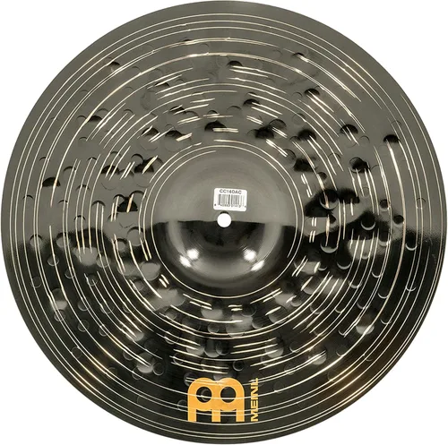 Vista 7 de Meinl Crash Platillo de 16 pulgadas – Classics Custom Dark – Fabricado en Alemania, 2 años de garantía (CC16DAC) Platillo para batería de bronce