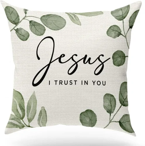 Vista 18 de KongMoTree Fundas de Cojines Decorativos con 26 Letras Inglesas Decorativas, Protectores de Almohada de Lino Decorativo, Funda de Almohada