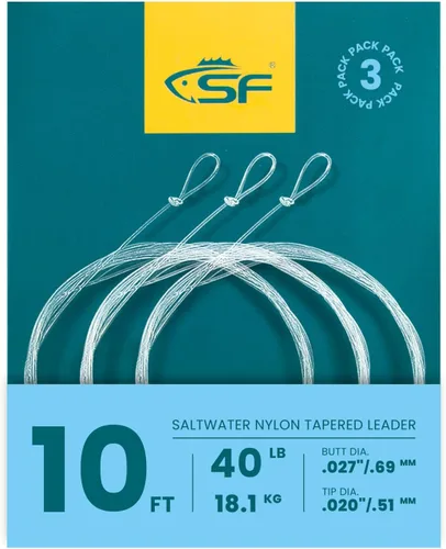 Vista 27 de SF Hand Tied Loop Fly Fishing Tapered Leader Freshwater Trout
