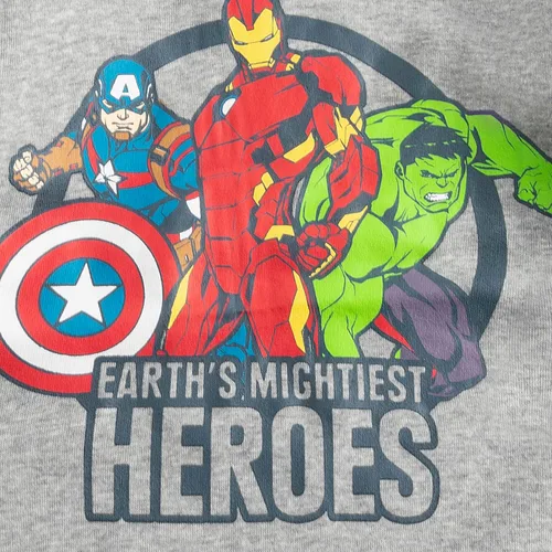 Vista 6 de Marvel Avengers Iron Man, Hulk and Captain America - Paquete de 2 sudaderas con capucha para niños pequeños y niños pequeños