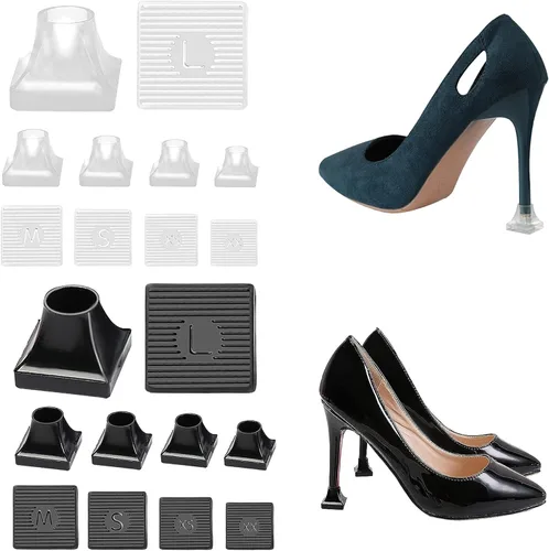 Vista 11 de Heel Protectors Heel Caps for High Heels Boot Heel Replacement for Women Walking on Grass Non-Slip Heel Covers