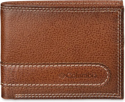 Vista 22 de Columbia Billetera plegable para hombre, múltiples ranuras para tarjetas, ventana de identificación