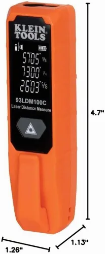Vista 12 de Klein Tools Laser Distance Measure, Measures in Feet, Inches, Meters