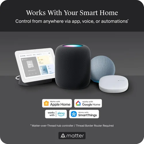 Vista 6 de Level Lock Pro - Cerradura inteligente más pequeña, rápida e innovadora del mundo - Cerrojo de seguridad de materia sobre rosca más llave Apple Home