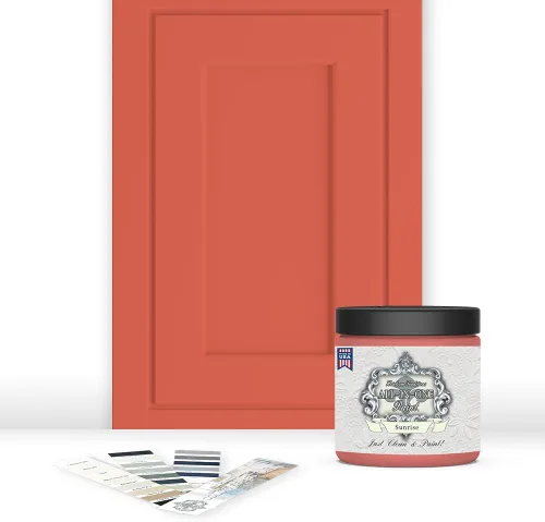 Vista 138 de Pintura TODO EN UNO, Abbey (gris cálido), Muestra de 8oz - Pintura duradera para gabinetes y muebles. Imprimación y capa superior incorporadas,