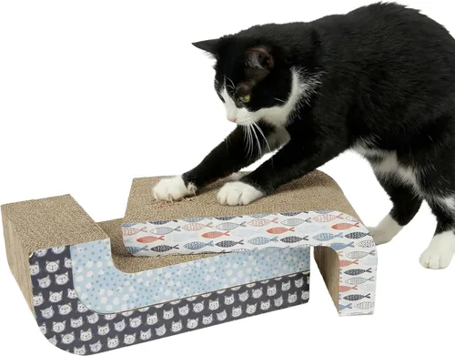 Vista 13 de Kitty City Clip rascador para gatos sobre la puerta – Soporte vertical para rascador para gatos – Protege muebles y puertas – Se adapta a la mayoría