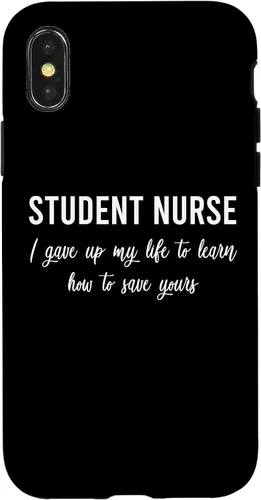 Vista 5 de I Gave Up My Life Student Nurse Sayings Quotes Nursing Gift Case for iPhone 17