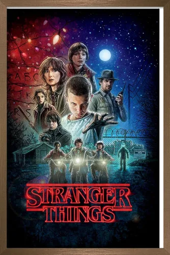 Vista 15 de Trends International Netflix Stranger Things - Póster de pared de una hoja, 14.725 x 22.375 pulgadas, versión enmarcada de madera de granero