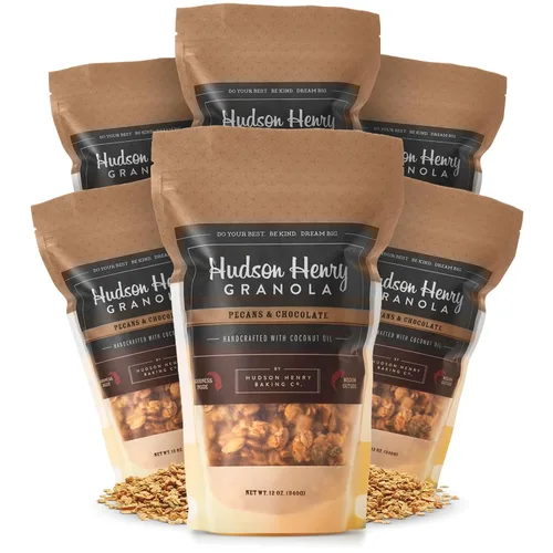 Vista 30 de Hudson Henry Granola, arce, pecana y coco, paquete de 12 onzas, paquete de 3, proyecto verificado sin OMG