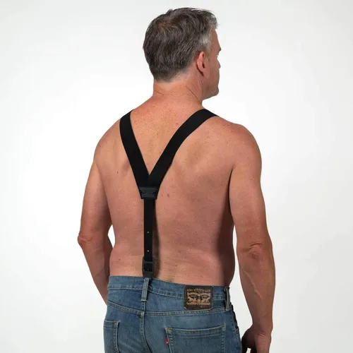 Vista 5 de HIKERS - Tirantes ocultos originales para hombre debajo de la ropa - Bragueta de botón