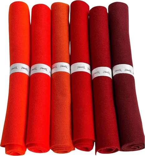 Vista 38 de FabricLA Hojas de fieltro acrílico para manualidades, cuadrados de fieltro precortados suaves de 4 x 4 pulgadas (3.9 in x 3.9 in), utiliza hojas