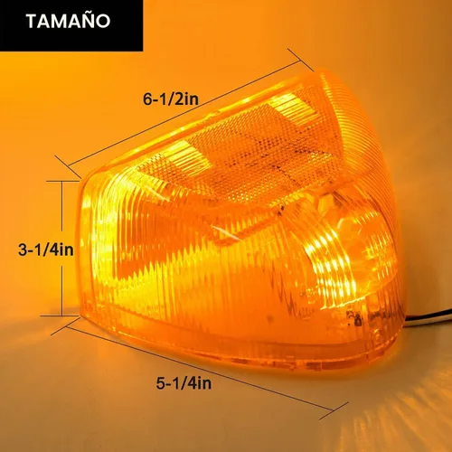 Vista 5 de 2 piezas para luces intermitentes de faro ámbar LED Peterbilt, luces de circulación selladas de 31 LED, reemplazo para luces intermitentes de faro