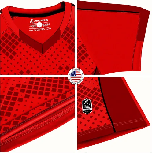 Vista 32 de Camiseta deportiva SOL Athletic para hombre, refrescante, transpirable, cómoda
