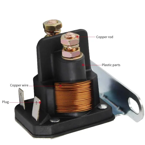 Vista 2 de OuYi Piezas de motocicleta Relé solenoide de arranque para X140 Z225 Z425 Z445 Z645 Troy Bilt Big Red Horse Bronco Super Bronco Colt XP Caballo XP