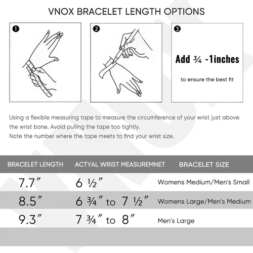 Vista 3 de VNOX Box Chain Bracelet for Men Women - Simple Metal Mens Bracelets Square Rolo Link Round Box Chain Black Stainless Steel Bracelets Jewelry Gifts