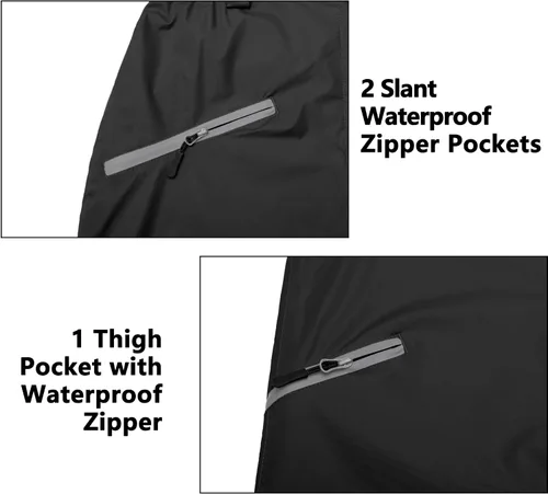 Vista 5 de Little Donkey Andy - Pantalones impermeables ligeros y transpirables para mujer, para senderismo y pesca al aire libre A01. Negro