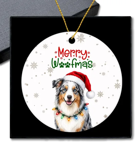 Vista 28 de Shiba Inu Gifts - Adornos navideños de cerámica para árbol y auto