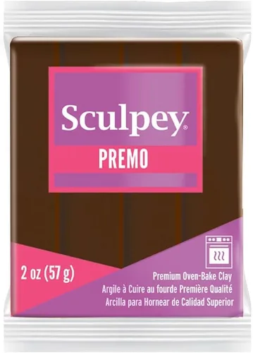 Vista 9 de Sculpey Premo Arcilla polimérica para horno, tono Carmesí Alizarina, no tóxica, barra de 2 oz., ideal para hacer joyas, decoraciones festivas