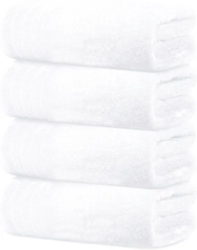Vista 18 de Tens Towels Paquete de 4 toallas de baño extra grandes de 30 x 60 pulgadas, 100% algodón, más grandes y ligeras, más rápidas de secar, súper suaves