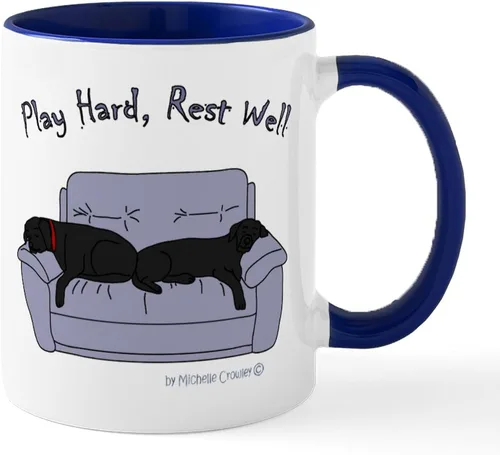 Vista 21 de CafePress Black Lab Mug Taza de café de cerámica de 11 oz (11.0 fl oz)
