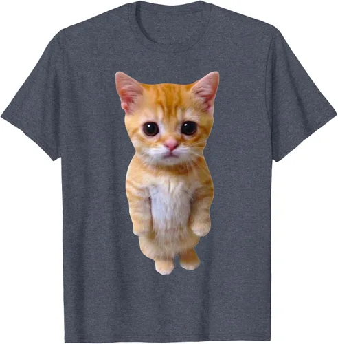 Vista 63 de El Gato Meme Sad Crying Cat Munchkin Kitty Meme Camiseta de moda Small Negro