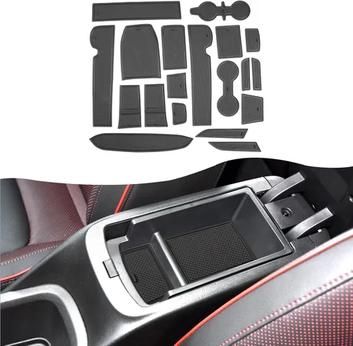 Vista 24 de SXCY Alfombrillas con ranura para puerta Toyota RAV4 2025 para Toyota RAV4 2019-2024 2025, accesorios para portavasos y portavasos 2024 2025 RAV4