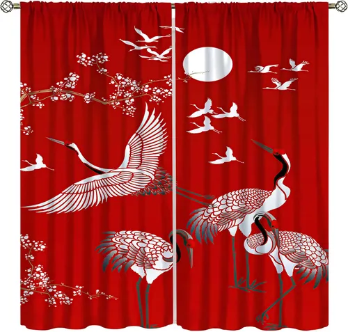 Vista 17 de Cortinas florales de acuarela para dormitorio, sala de estar, cortinas de ventana de vides en cascada de glicina morada, paneles de ventana florales