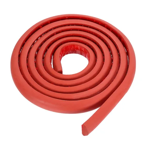 Vista 20 de uxcell Varilla de espuma de 3.28 pies, relleno de junta sólida en forma de D de 0.24 x 0.24 pulgadas, tira de sellado de espuma para protector
