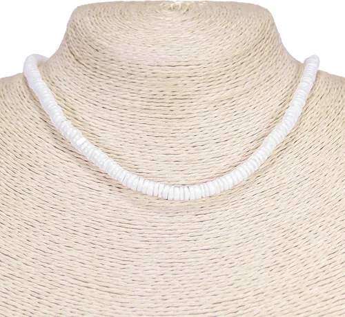 Vista 8 de BlueRica - Collar hawaiano suave con conchas de puka
