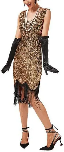 Vista 2 de SexyDresses for Women Date Night Party Sexy Dress Fashion Solid Color Sequin Fringe Dress Holiday Party Dress