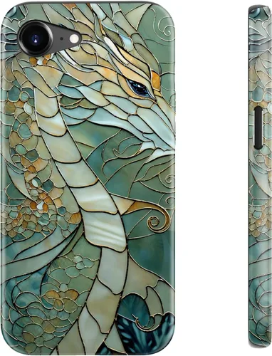 Vista 21 de LUHOURI Funda para iPhone 12 Mini, compatible con carga inalámbrica, doble capa, interior de silicona suave + carcasa exterior dura, bonito diseño