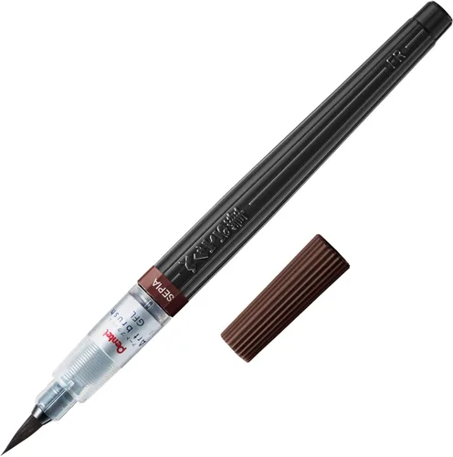 Vista 9 de Pentel Pincel artístico acero azul XGFL-117