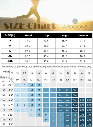 Vista 5 de AROGONE Pantalones deportivos de cintura alta para mujer, de algodón, con bolsillos