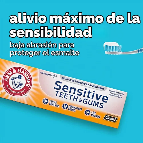 Vista 3 de ARM & HAMMER Pasta dental para dientes y encías sensibles, 4.5 onzas