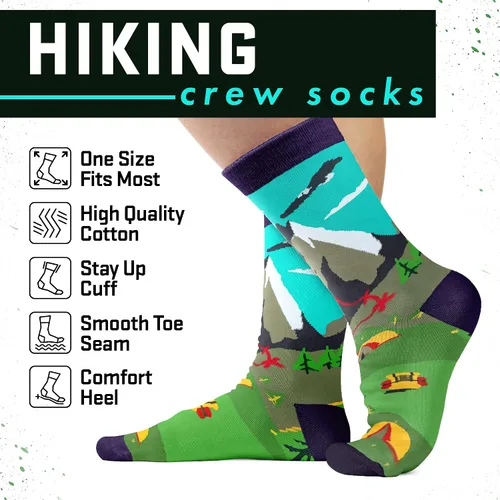 Vista 5 de VICRAZY Calcetines para senderismo, escalada, correr para hombres, mujeres, senderismo, escalada, correr, accesorios de bicicleta, relleno