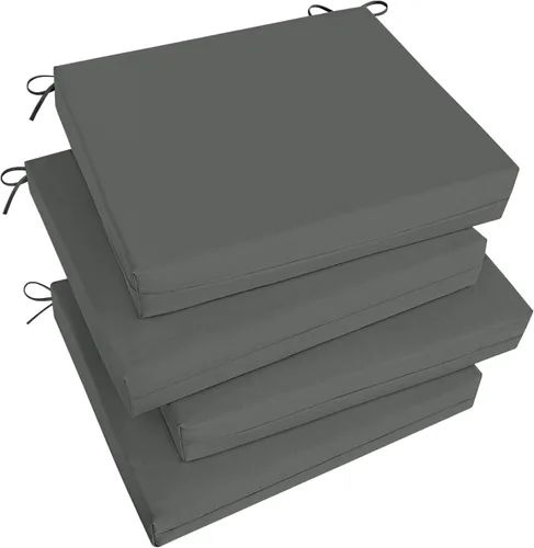 Vista 28 de Basic Beyond Juego de 4 cojines para sillas de exterior, cojines de exterior para muebles de patio, cojines resistentes al agua para sillas de patio