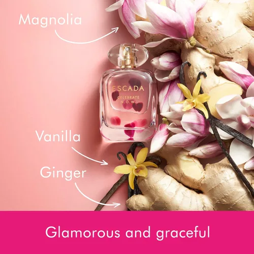 Vista 5 de Escada Celebra N.o.w Eau De Parfum - Notas de vainilla, magnolia y jengibre