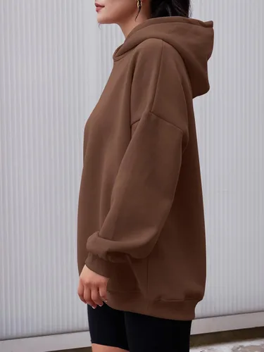 Vista 39 de AUTOMET Sudaderas con capucha de gran tamaño para mujer, sudaderas de forro polar con capucha 2024, ropa de otoño, trajes de moda, suéter de invierno